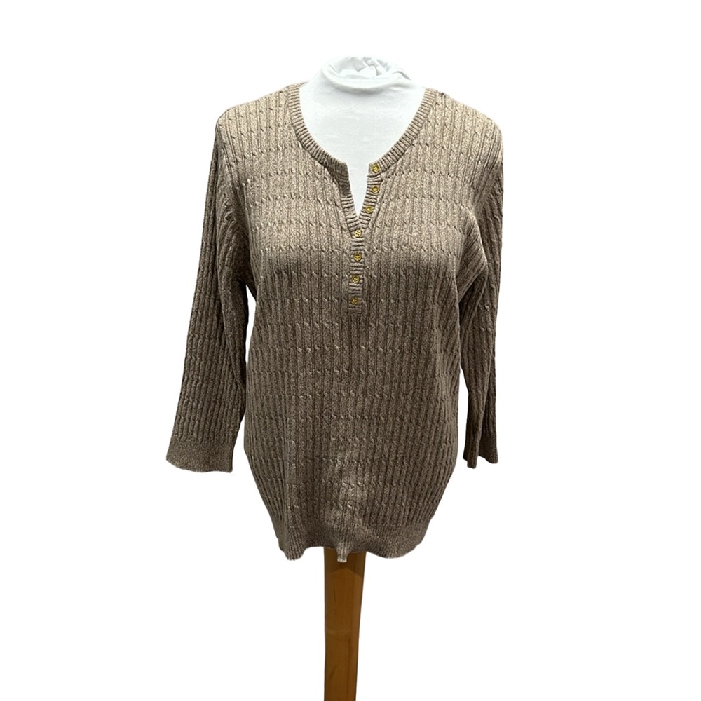 Karen Scott Pullover Sweater Top